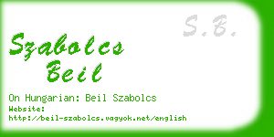 szabolcs beil business card